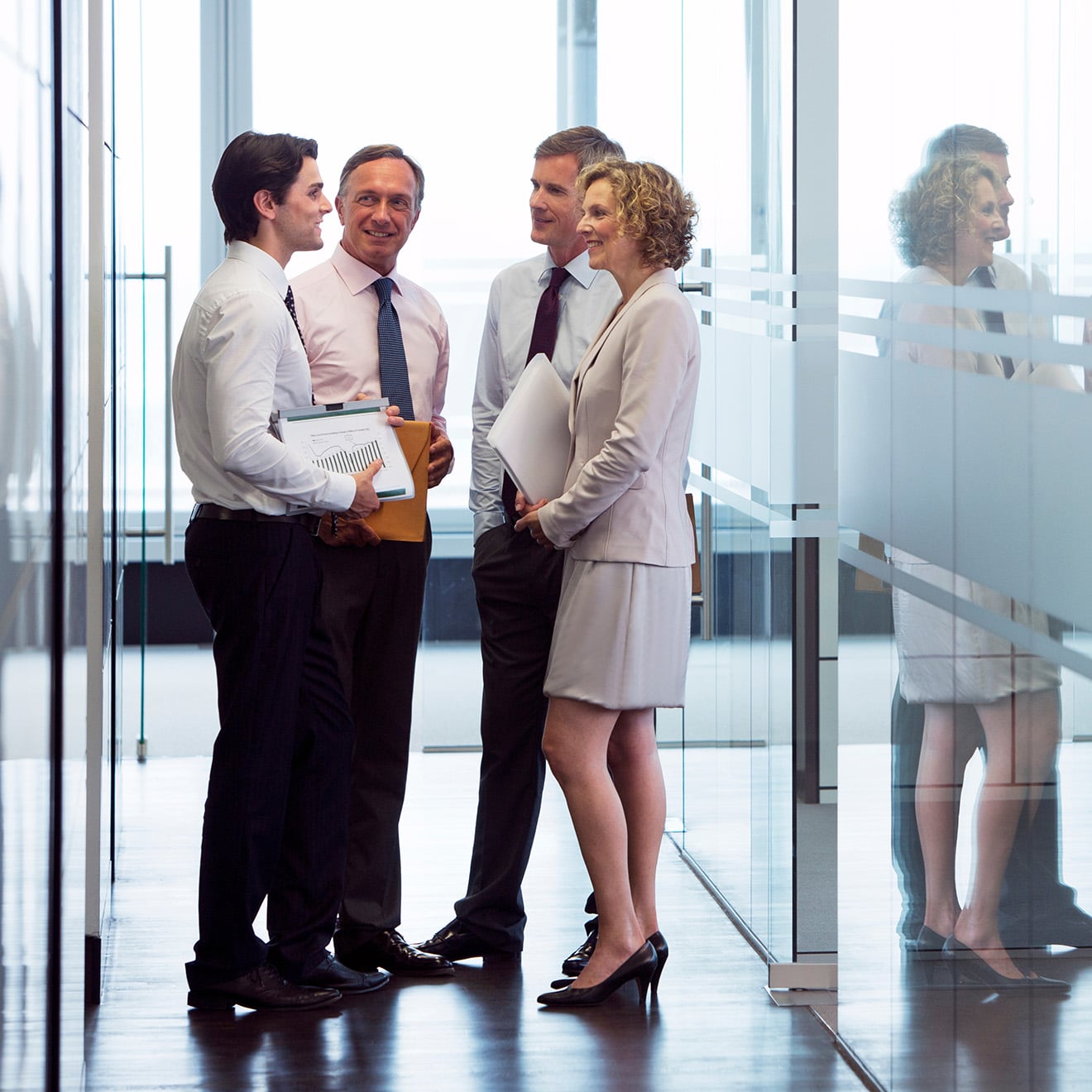 Business professionals meeting in office
