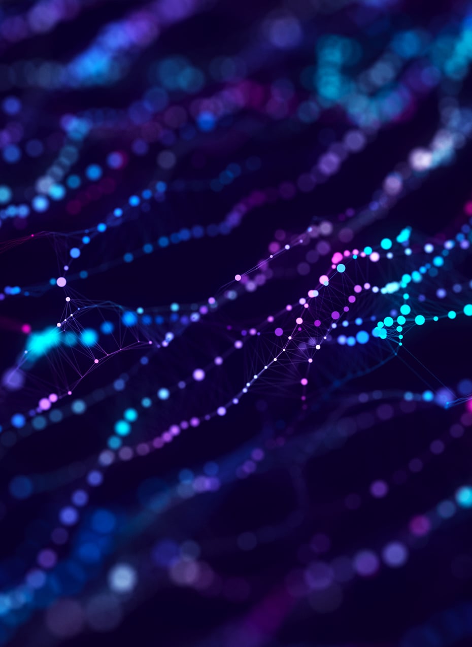 Abstract data visualization representing business growth